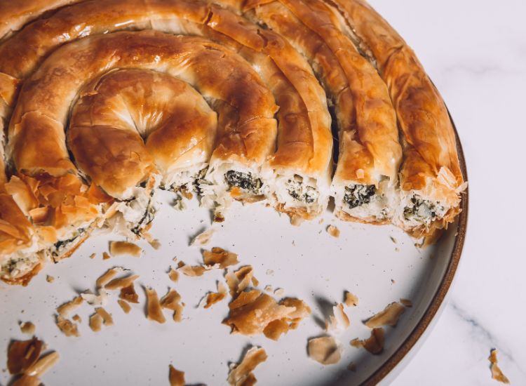 Spanakopita Spirale (épinards et feta maison)